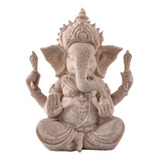 Arenisca Ganesha Con Una Figura Deidad Bien Modelado