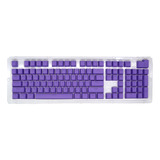 Teclas De Teclado De 104 Perfiles Mecánicos, Color Morado (s