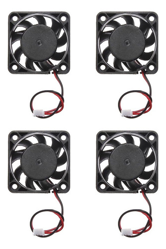 Aa Paquete De 4 12v 2pin 40mm Mini 4cm Fan Ventilador De