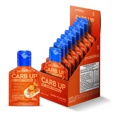 Carb Up Gel Caixa 10 Sachês - Probiótica Laranja | MercadoLivre