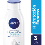 Crema Corporal Nivea Hidratación Express 5en1 400ml Pack X3