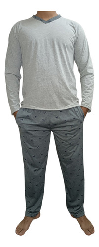 Pijamas Hombre Tallas Grandes Manga Larga/pantalón Largo