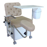 Cadeira Para Manicure Vicenza C/acessórios E Capitonê Kixiki