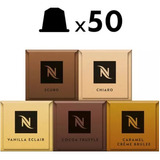 50 Capsulas Cafe Nespresso Vainilla Caramel Cacao + Barista