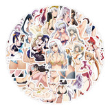 Stickers Anime Ecchi 50 Calcomanias Pvc Contra Agua Sexy