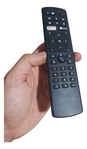 Controle Remoto Streaming Box 4k Elsys Etri02 Netflix Voice