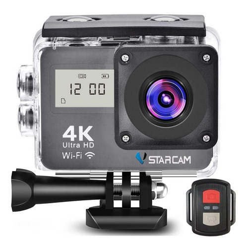 Camara Deportiva Sumergible Ultra Hd 4k 16mp Wifi Lcd Touch + Control Remoto Con Accesorios Video Filmadora Vstarcam