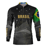 Camisa Agro Brk Fazenda Agricultura Brasil Com Proteção Uv50