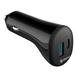 Cargador Usb Y Usb C De 36w Con Turbo Charge Qc Pd Para Auto