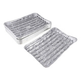 20 Piezas Papeles Desechables De Aluminio Bandeja De