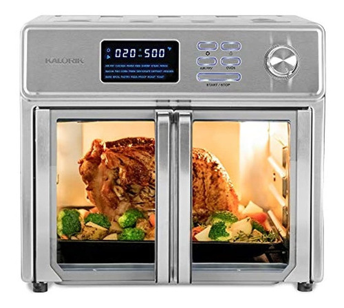 Kalorik 26 Qt Digital Maxx Air Freidora Horno Acero Inoxidab