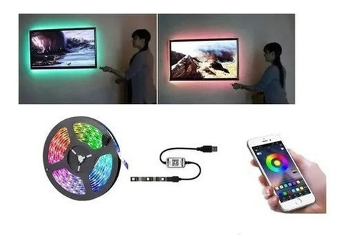 Cintas Led Colores Tira Luz Led Rgb Usb Luces Led Bluetooth