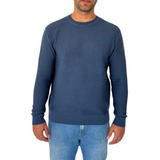 Blusa De Frio Masculina Sueter De Tricot Gola Redonda