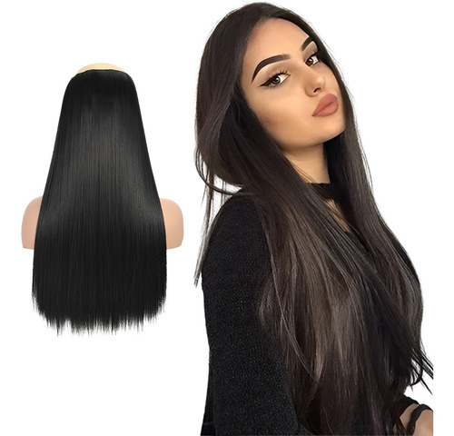 Aplique Tic Tac Cabelo Orgânico Idêntico Ao Humano 70cm Tela