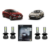 Kit X 4 Luces Cree Led H7 Alta H7 Baja Renault Fluence 2015