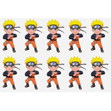 10 Unid. Apliques Naruto Estampado Termocolante Patches Kit