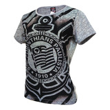 Camisa Corinthians Baby Look Personalizada Nome E Número
