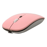 Mouse Bluetooth Sem Fio De 2.4ghz - Recarregável Rosa