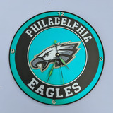 Reloj 3d Pared Eagles Aguilas Filadelfia Nfl Regalo 