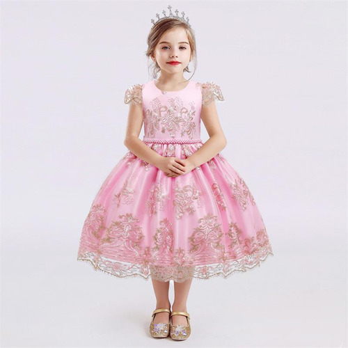 Lindo Vestido De Princesa Para Menina 4 6 8 10 Anos, Formal