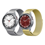 2 Correas De Acero Para Samsung Galaxy Watch 6 4 Classic 5