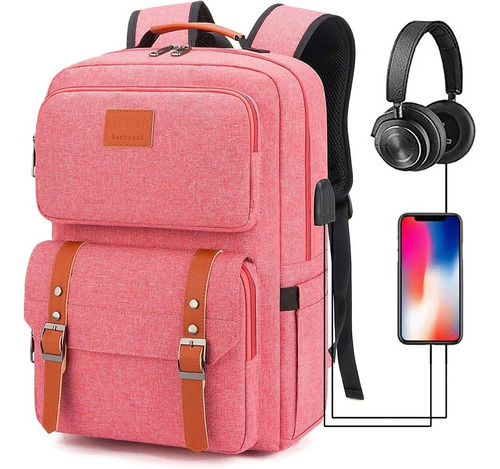 Mochila Para Laptop O Tablet Con Varios Compartimientos