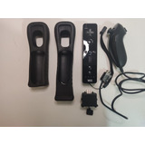 Controle Nintendo Wii Remote + Nunchuk + Capa E Presilha Cor