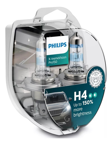 Lamparas Philips H4 Xtreme Vision +130% 60/55w  - Nolin