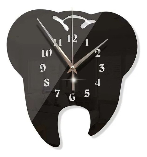 Reloj De Pared Con Espejo De Dientes, Reloj Con Espejo De Pe