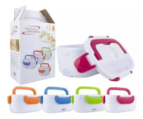 Lonchera Eléctrica Lunch Box Cubierto Portátil Porta Comidas