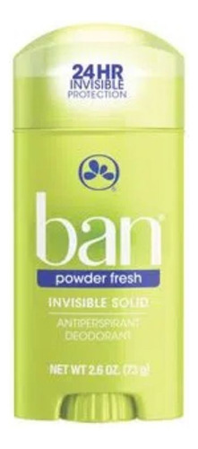 Desodorante Antitranspirante Sólido Ban Powder Fresh 73g