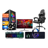 Pc Gamer Ryzen 7 5700x 1tb, 32g Rtx 4070 12g Monitor+cadeira