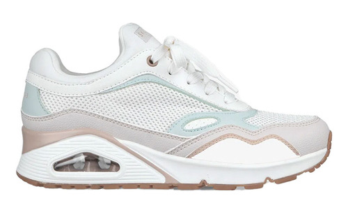 Tenis Mujer Skechers Uno Profile  - Blanco       