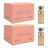 2 Cajas De Ampollas Ossono X 12 Unidades. ( Argan/ Keratina)