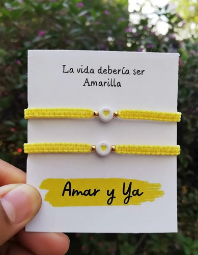 2 Pulseras Tejidas Amistad Y Parejas