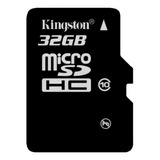 Memoria Kingston Plus 32gb 100mb/s Clase 10 Full Hd Original