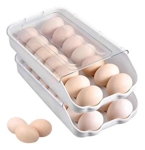 Caja De Almacenamiento De Huevos Bandeja Plástico Huevera