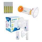 Kit Neb Meshi G-tech + Espaçador G-tech + 5 Ampola De Soro 