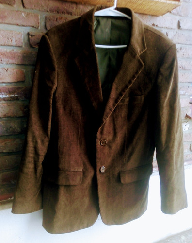 Saco/blazer De Corderoy Marrón Newport Talle 48