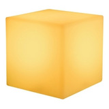 Taburete Cuadrado Cubo Brillante Silla Asiento Cubo Luz Led