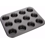 Molde De Teflon Muffins X12 Cupcake Reposteria Antiadherente