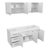 Combo Sin Bacha Mueble De Cocina 1,60 Mts. Mosconi 