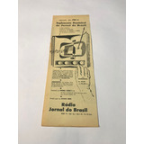 ( L - Pop/060 ) Propaganda Antiga Rádio Jornal Do Brasil '56