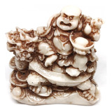 Figura De Buda Sonriente Sobre Tortuga Dragón Feng Shui