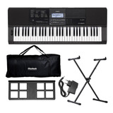 Teclado Casio Ct-x800+fonte+bag+suporte X Nf-e Garantia 1ano