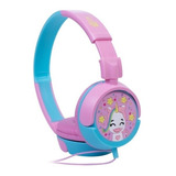 Headset Infantil Acolchoado Sugar Rosa/verde Hs317 Fofo