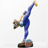 Figura Chun-li V5 Kick De Street Fighter Impreso En 3d