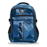 Mochila Umbro® Practica Porta Laptop Hasta 17 Impermeable Color Azul