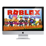 Video Invitación Roblox Cumpleaños Niños, Niñas, Videojuegos
