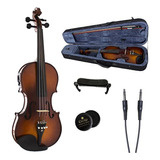 Cecilio 44 Cvnae330sr Ebony Fitted Acousticelectric Violin I